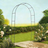 Garden Ornaments: Metal Garden Arch Trellis Iron Plant Support Outdoor Climbing