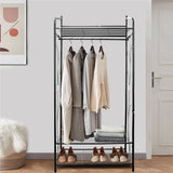 Clothing & Wardrobe Storage: Extra Large Iron Clothes Rack Garment Hanging Stand