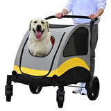 Cat Carriers & Crates: XL Dog Stroller Pet Pushchair Foldable Travel Cart