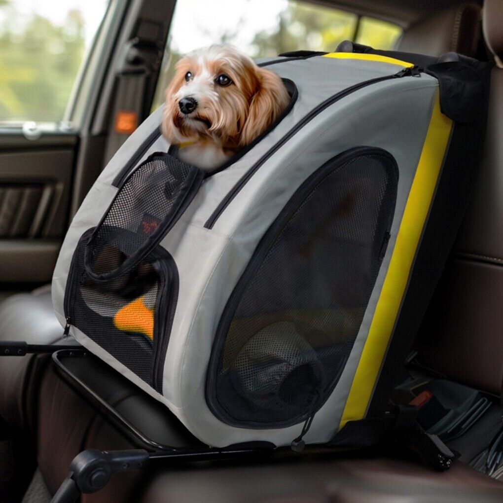 Cat Carriers & Crates: Dog Stroller Car Mounted Outdoor Pet Cart