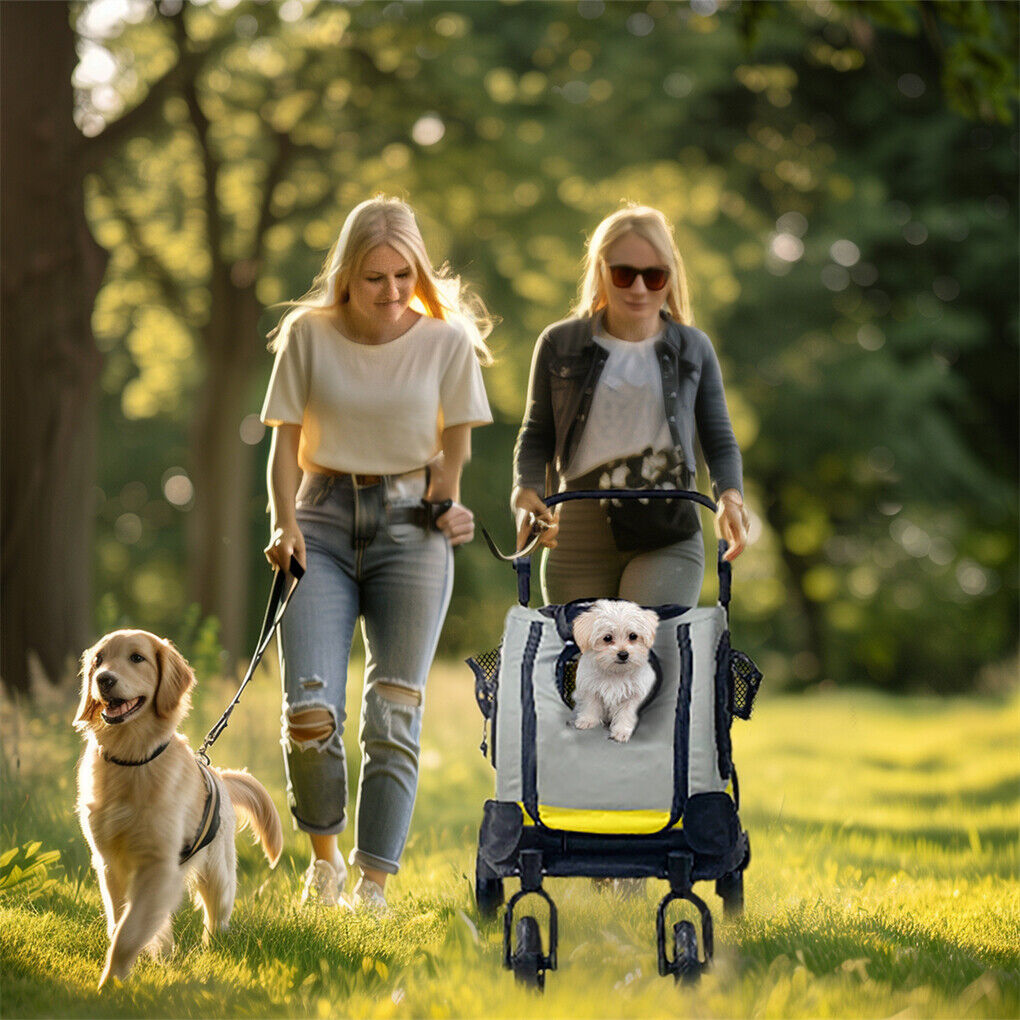 Cat Carriers & Crates: Dog Stroller Car Mounted Outdoor Pet Cart