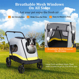 Dog Stroller w/ Rain Cover Foldable Pet Cart