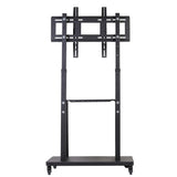 32-80 Rolling TV Stand with 2-Tier Shelf Adjustable Mount