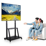 Kitchen & Bathroom DIY: Rolling TV Stand 32-100 w/ Adjustable Mount & 2-Tier Shelf
