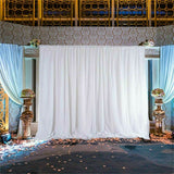 Curtains & Drapes: 3x3m White Stage Curtain Backdrop