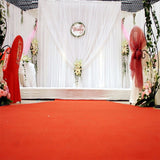 Curtains & Drapes: 3x6m White Stage Curtain Backdrop