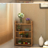 Bookcases & Shelves: Bamboo 4 Tier Shelving Unit Kitchen Bedroom Bookshelf