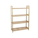 Bookcases & Shelves: Bamboo 4 Tier Shelving Unit Kitchen Bedroom Bookshelf