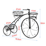 Gardening Accessories: Iron Bicycle Plant Stand Rack Indoor Outdoor Garden