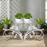 Pots, Planters & Accessories: Set of 2 Plant Stand Wedding Garden Flower Shelf Rack