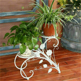 Pots, Planters & Accessories: Set of 2 Plant Stand Wedding Garden Flower Shelf Rack