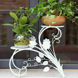 Pots, Planters & Accessories: Set of 2 Plant Stand Wedding Garden Flower Shelf Rack