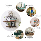 3-Tier Rustic Floating Wall Shelves Wood Display Books