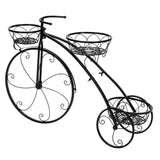 3-Tier Iron Bicycle Plant Stand Rack Tricycle Planter