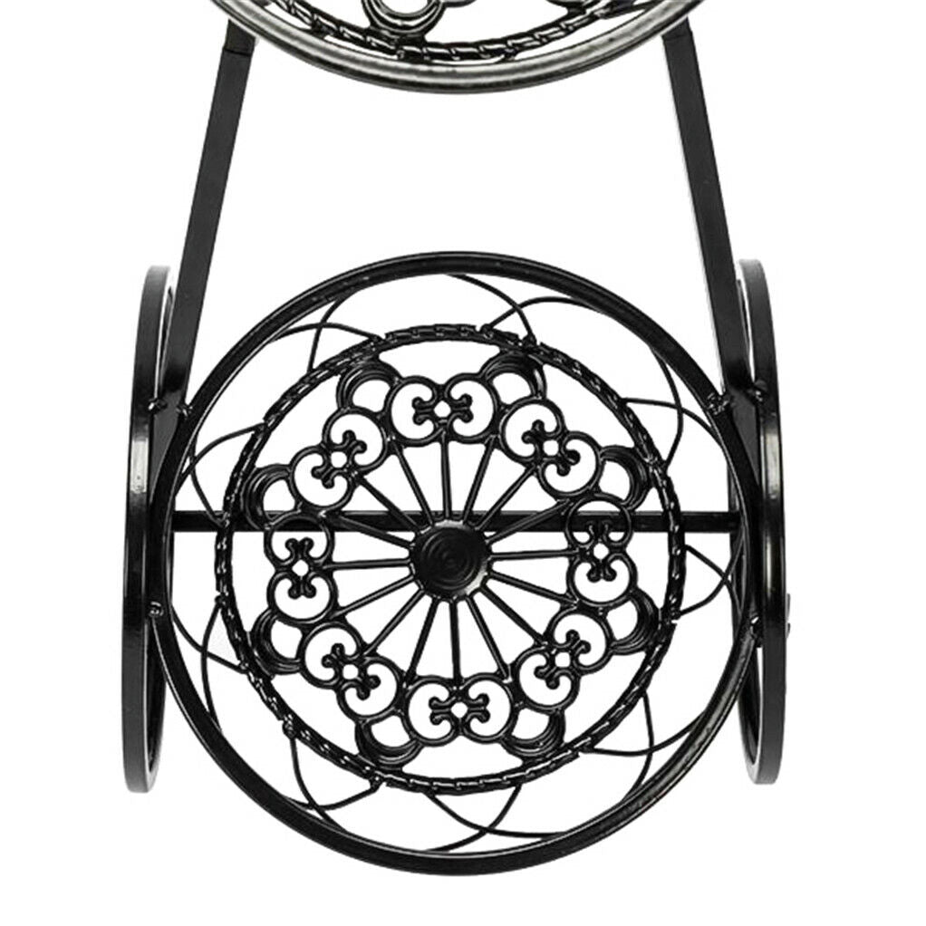 Bicycle Stands & Storage: 3-Tier Iron Bicycle Plant Stand Rack Tricycle Planter