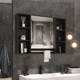 Bathroom Cabinets, Cupboards & Storage: Bathroom Mirrored Cabinet Wall Storage Organizer