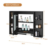Bathroom Cabinets, Cupboards & Storage: Bathroom Mirrored Cabinet Wall Storage Organizer