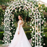 Garden Ornaments: Metal Wedding Arch Garden Arbor Floral Stand Indoor/Outdoor
