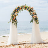 Garden Ornaments: Metal Wedding Arch Garden Arbor Floral Stand Indoor/Outdoor