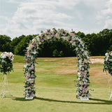 Garden Ornaments: Metal Wedding Arch Garden Arbor Floral Stand Indoor/Outdoor