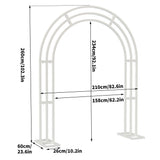 Garden Ornaments: Metal Wedding Arch Garden Arbor Floral Stand Indoor/Outdoor