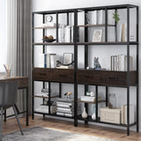 Clothing & Wardrobe Storage: Rustic Accent Bookshelf 90CM Wide Plant Display Rack
