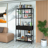 Clothing & Wardrobe Storage: Rustic Accent Bookshelf 90CM Wide Plant Display Rack