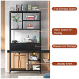 Clothing & Wardrobe Storage: Rustic Accent Bookshelf 90CM Wide Plant Display Rack