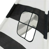 Outdoor Play Equipment: Kids Teepee Tent Linen Wood Black White Stripe Playhouse Indoor Garden