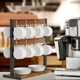 Desk Accessories: Coffee Mug Holder Stand 43.5cm High, 42cm Wide Kitchen Organizer