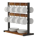 Desk Accessories: Coffee Mug Holder Stand 43.5cm High, 42cm Wide Kitchen Organizer