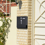 Tool Boxes: Wall Mounted Lockable Mailbox Galvanized Steel w/ Copper Lock