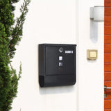 Tool Boxes: Wall Mounted Lockable Mailbox Galvanized Steel w/ Copper Lock