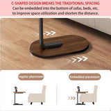 Bedside Tables: Modern Coffee Side End Table Desk Bedside Sofa Tea Tables Wooden Metal