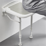 Pool Toys & Inflatables: Wall-Mount Foldable Shower Chair, Adjustable, Non-Slip Feet