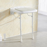 Pool Toys & Inflatables: Wall-Mount Foldable Shower Chair, Adjustable, Non-Slip Feet