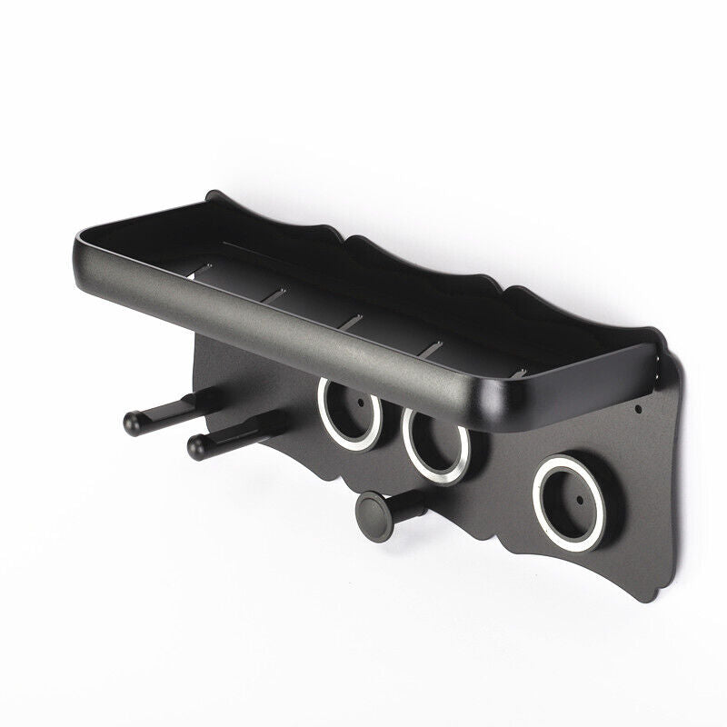 Hair Styling Tools: Magnetic Wall Mount Hair Dryer Holder for Dyson - Black Metal
