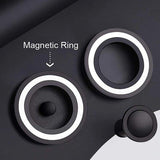Hair Styling Tools: Magnetic Wall Mount Hair Dryer Holder for Dyson - Black Metal