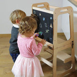 Table & Bar Stools: Wooden Toddler Step Stool Learning Tower Kitchen Safety