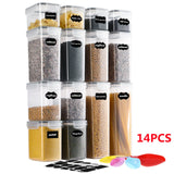 28-Piece Airtight Kitchen Pantry Storage Containers with Lids