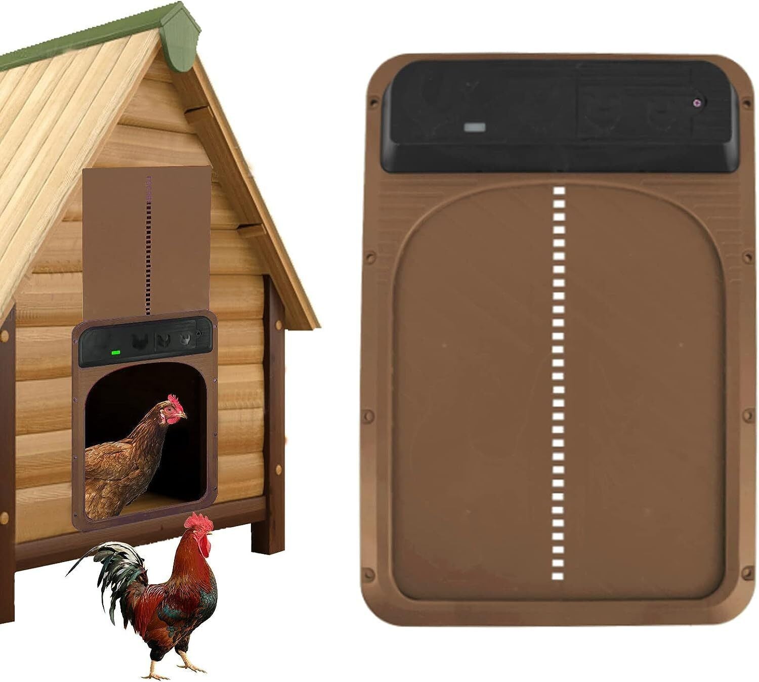 Gardening Tools: Automatic Chicken Coop Door Opener Solar Timer Sensor LCD AU