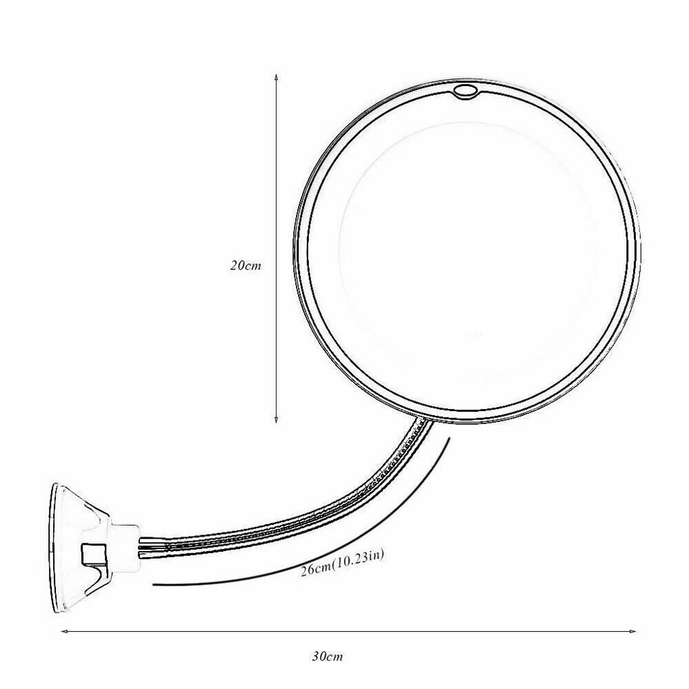 Makeup Mirrors: 10X LED Magnifying Makeup Mirror 360° Rotation