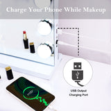 Mirrors: Hollywood LED Vanity Mirror Bluetooth Rectangle White Silver