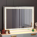 Makeup Mirrors: LED Makeup Mirror Bluetooth Touch Sensor Hollywood Vanity