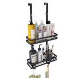 Kitchen & Bathroom DIY: Black Aluminium Shower Caddy 74cm Hanging Storage Rack 35cm