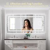 1200x600mm LED Bathroom Mirror Anti-fog Magnifying