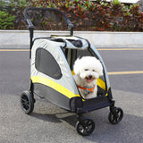 Dog Stroller Foldable Pet Travel Cart M Size