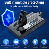 9500mAh Battery for Dyson V6 SV03 SV04 DC58 DC61 DC62