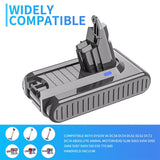 9500mAh Battery for Dyson V6 SV03 SV04 DC58 DC61 DC62