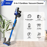 Stick Vacuums: V8 150W Handheld Stick Vacuum Cleaner 40 Min Runtime LED